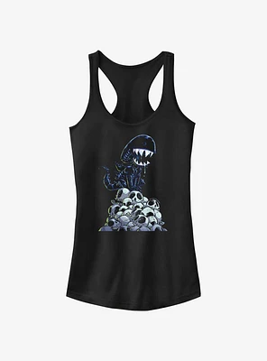 Alien Xenomorph Skull Mountain Girls Tank