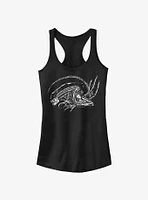 Alien Silhouette Xenomorph Girls Tank