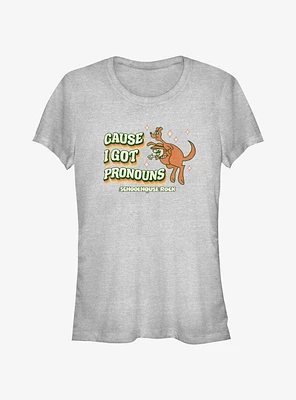 Schoolhouse Rock Ask My Pronouns Girls T-Shirt