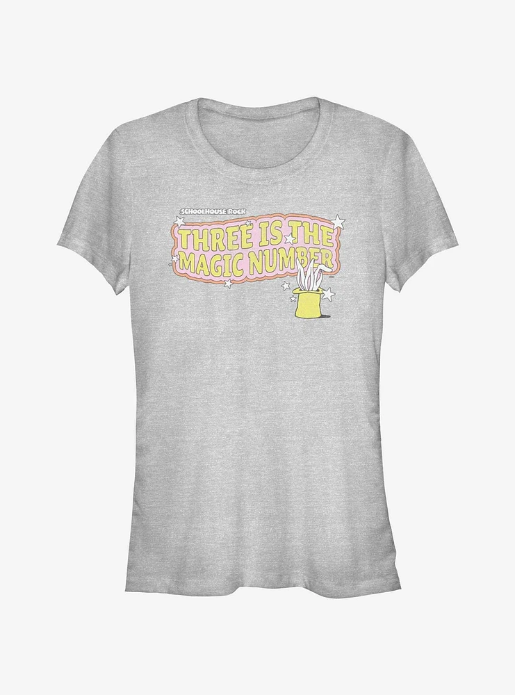 Schoolhouse Rock Three Is A Magic Number Girls T-Shirt