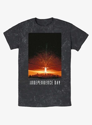 Independence Day Poster City Mineral Wash T-Shirt