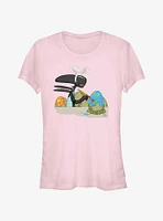 Alien Painting Easter Eggs Girls T-Shirt