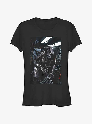 Alien Xenomorph Space Ship Girls T-Shirt