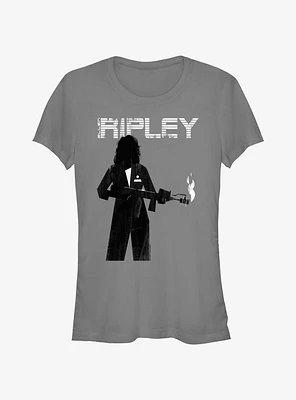 Alien Ripley Flamethrower Girls T-Shirt