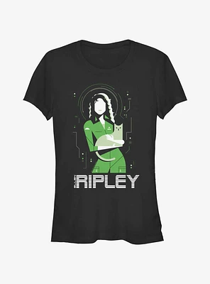 Alien Ripley And Cat Girls T-Shirt