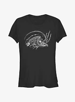 Alien Silhouette Xenomorph Girls T-Shirt