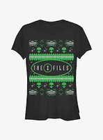 The X-Files Ugly Christmas Girls T-Shirt