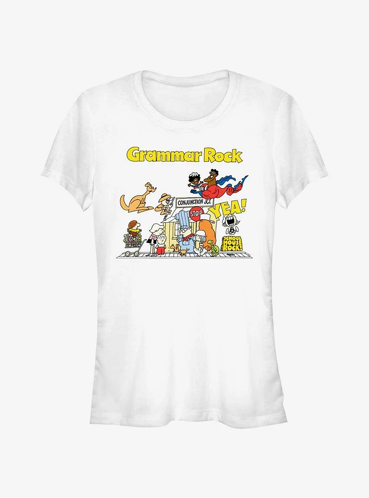 Schoolhouse Rock Grammar Group Girls T-Shirt