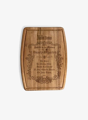 Disney Haunted Mansion Dearly Departed Acacia Cutting Board