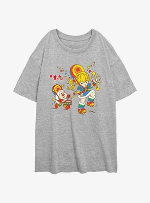 Rainbowbrite Parade Pals Womens Oversized T-Shirt