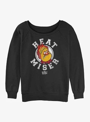 A Year Without Santa Heat Miser College Girls Slouchy Sweatshirt