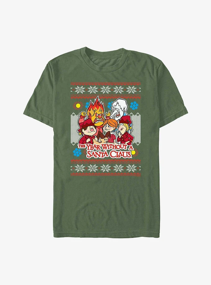 A Year Without Santa Christmas Gang Garment Dye T-Shirt