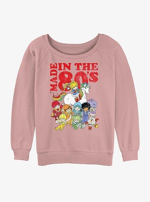 Rainbowbrite Made The 80s Womens Slouchy Sweatshirt