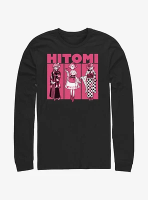 Devils Candy Hitomi Panels Long-Sleeve T-Shirt