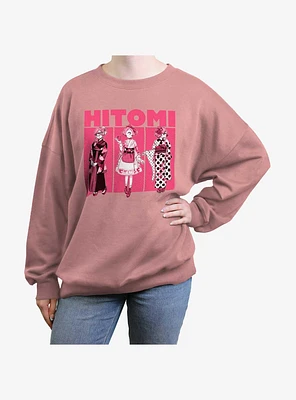 Devils Candy Hitomi Panels Womens Oversized Sweatshirt