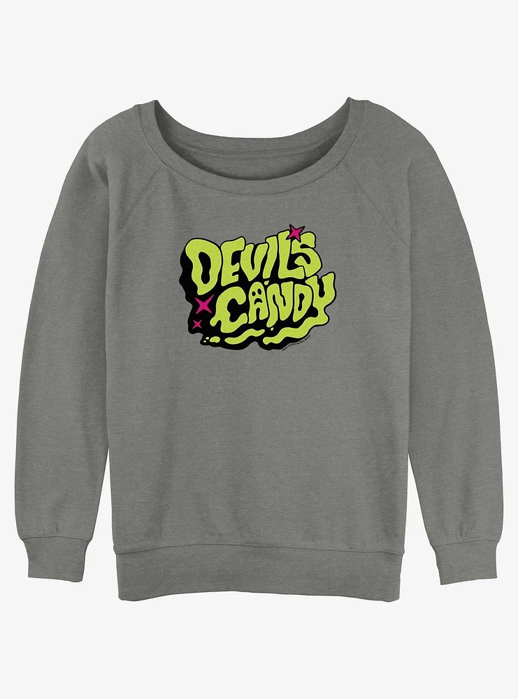 Devils Candy Logo Womens Slouchy Sweatshirt