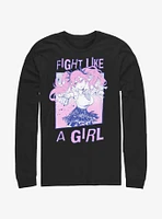 Devils Candy Fight Like A Girl Long-Sleeve T-Shirt