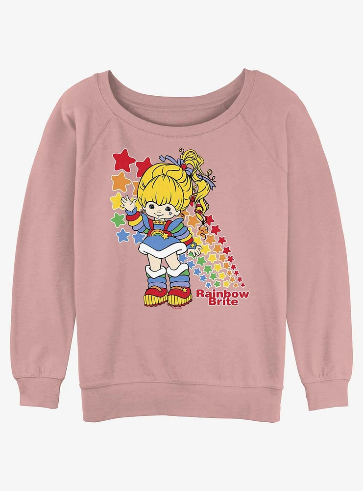 Rainbowbrite Rainbow Brite Hello Womens Slouchy Sweatshirt