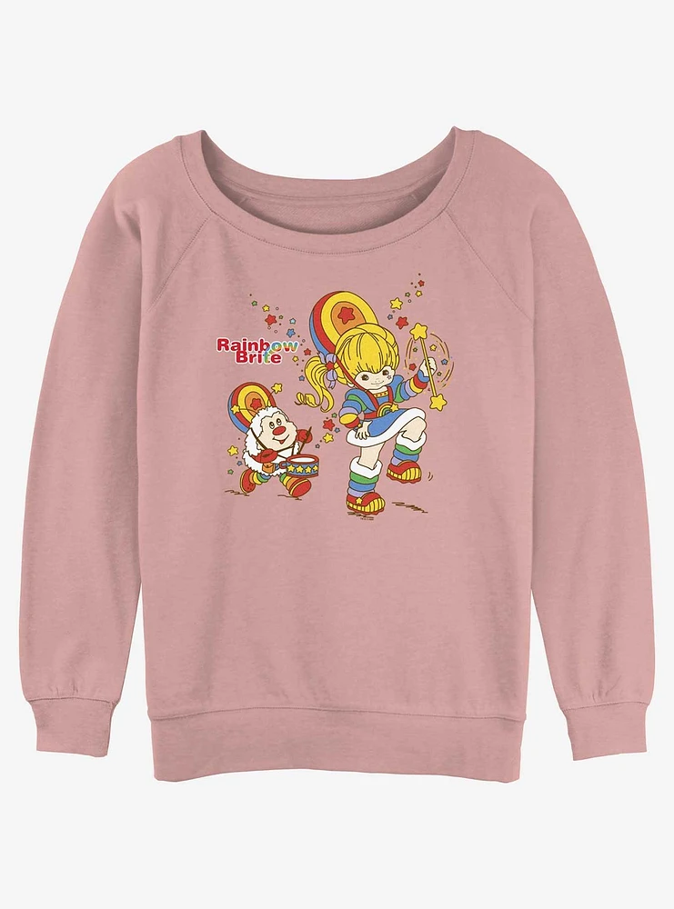 Rainbowbrite Parade Pals Womens Slouchy Sweatshirt