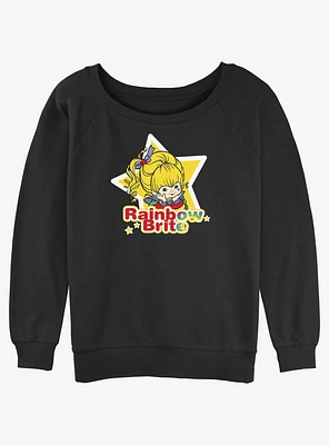 Rainbowbrite Star Badge Womens Slouchy Sweatshirt