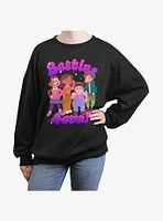 Turning Red Besties 4 Eva Womens Oversized Sweatshirt