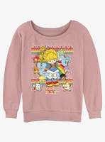 Rainbowbrite Rainbow Brite And Friends Stars Womens Slouchy Sweatshirt