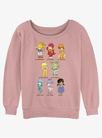 Rainbowbrite Rainbow Textbook Friends Womens Slouchy Sweatshirt