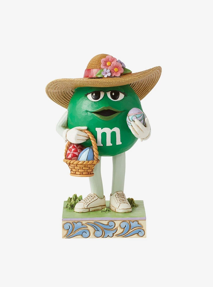 M&M's Green with Easter Basket Jim Shore Figure