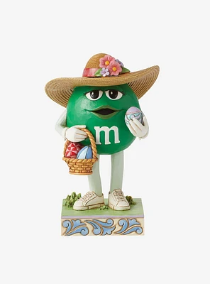 M&M's Green with Easter Basket Jim Shore Figure