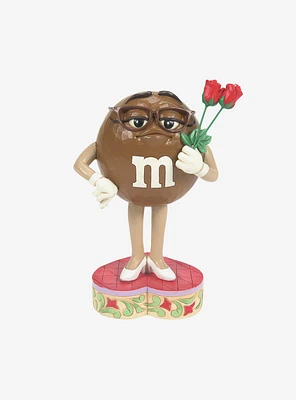 M&M's Brown with Roses Jim Shore Figure