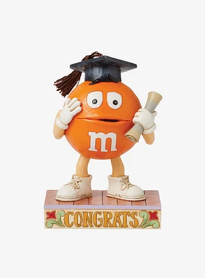 M&M's Orange Graduate Jim Shore Figure