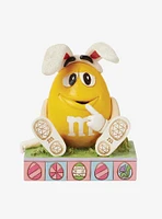 M&M's Yellow Bunny Ears Jim Shore Figure