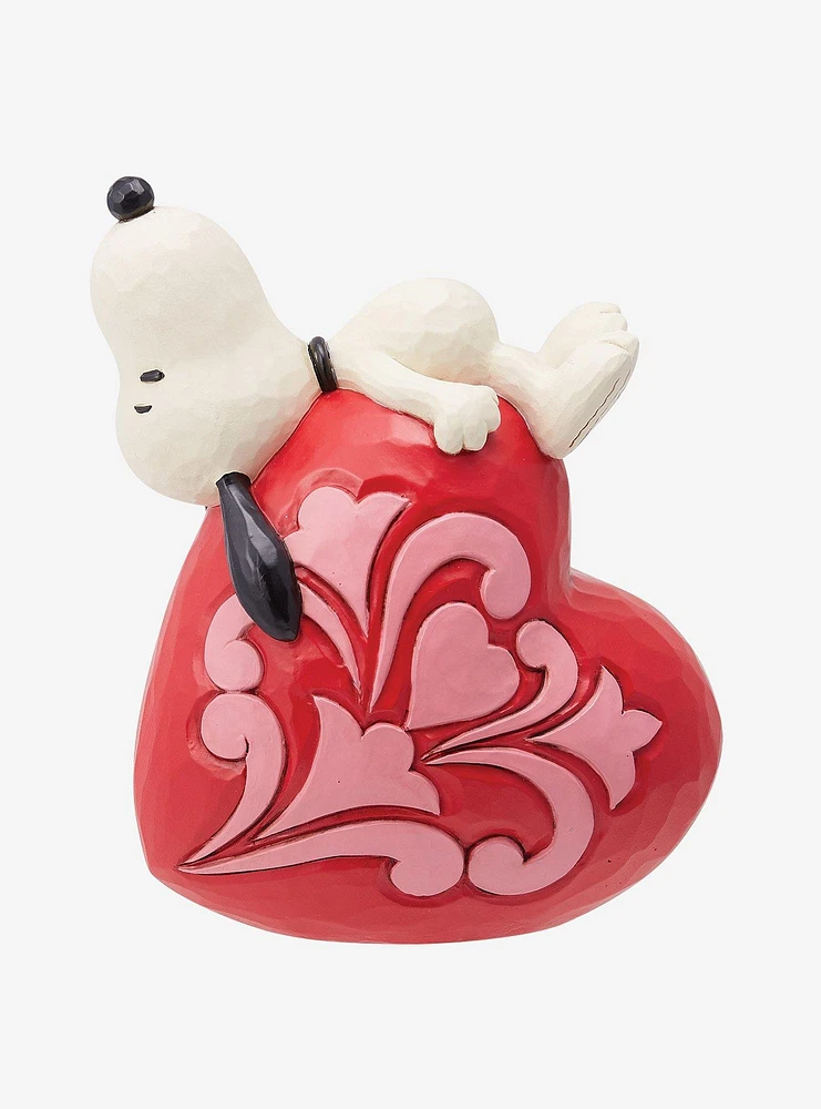 Peanuts Snoopy Laying on Heart Jim Shore Figure