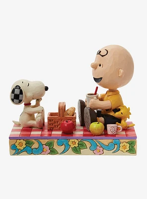 Peanuts Snoopy Charlie Brown & Woodstock on Blanket Jim Shore Figure