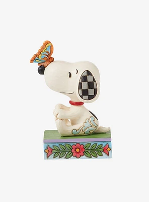 Peanuts Snoopy Butterfly on Nose Jim Shore Figure