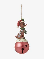 Rudolph The Red-Nosed Reindeer on Bell Jim Shore Ornament