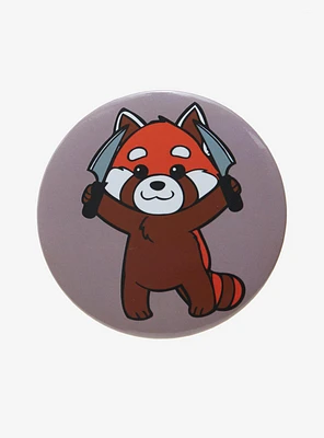 Red Panda Knife 3 Inch Button