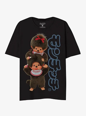 Monchhichi Duo Boyfriend Fit Girls T-Shirt