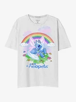 Neopets Uni Rainbow Boyfriend Fit Girls T-Shirt