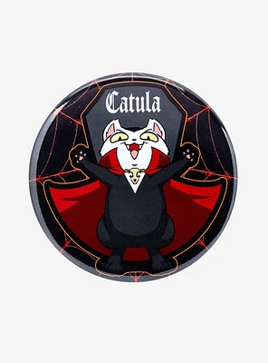 Cat Dracula 3 Inch Button