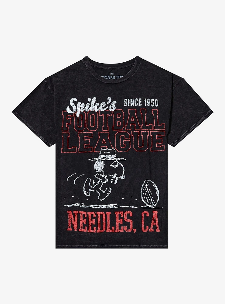 Peanuts Spike Football League Dark Wash T-Shirt