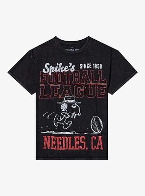 Peanuts Spike Football League Dark Wash T-Shirt