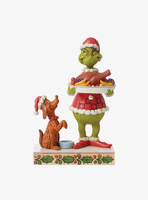 The Grinch with Christmas Dinner Jim Shore Figure