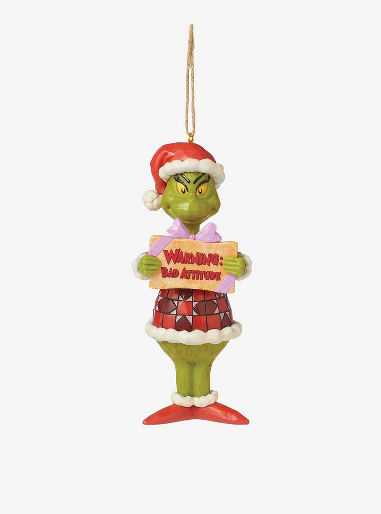 The Grinch Bad Attitude Jim Shore PVC Ornament