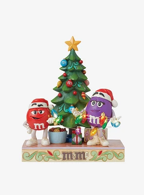 M&M's Purple & Red Tree Jim Shore Figure