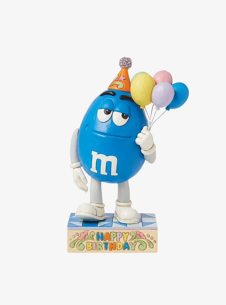 M&M's Blue with Balloons Jim Shore Figure