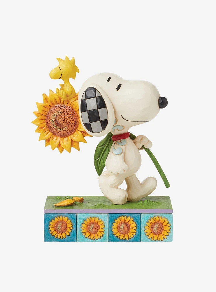 Peanuts Snoopy & Woodstock Sunflower Jim Shore Figure