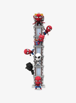 YuMe Toys Marvel Spider-Man Tower Series Hero Box Blind Box Figure