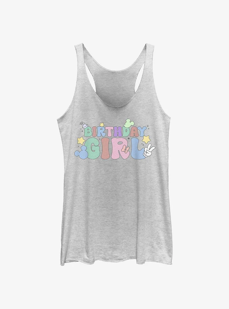 Disney Mickey Mouse Birthday Girl Womens Tank Top