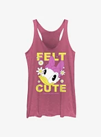 Disney Daisy Duck Felt Cute Womens Tank Top